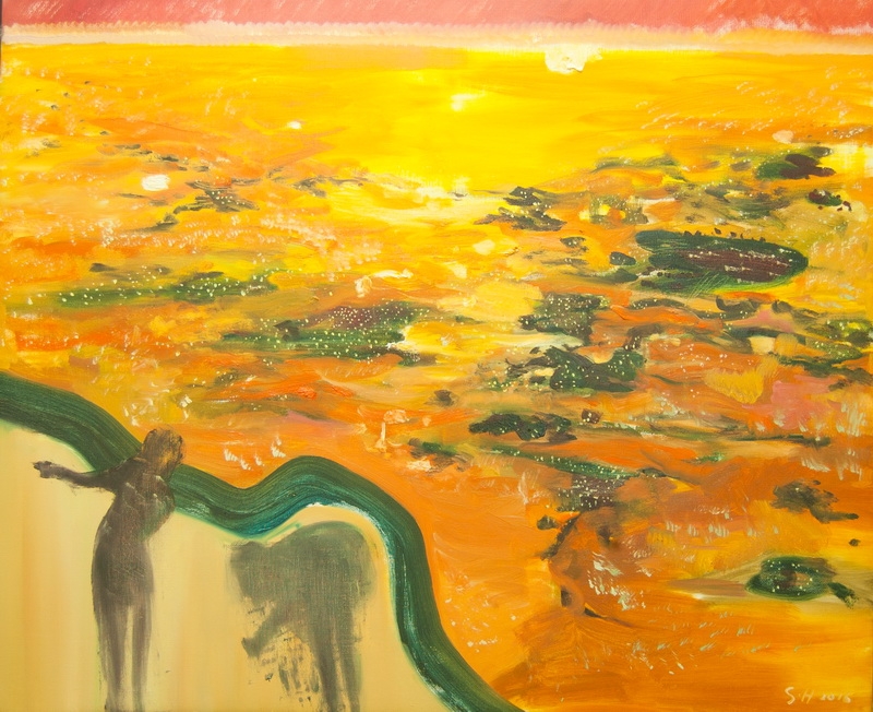 单昊 《玩到日落不回家》 90×111cm 油画.JPG