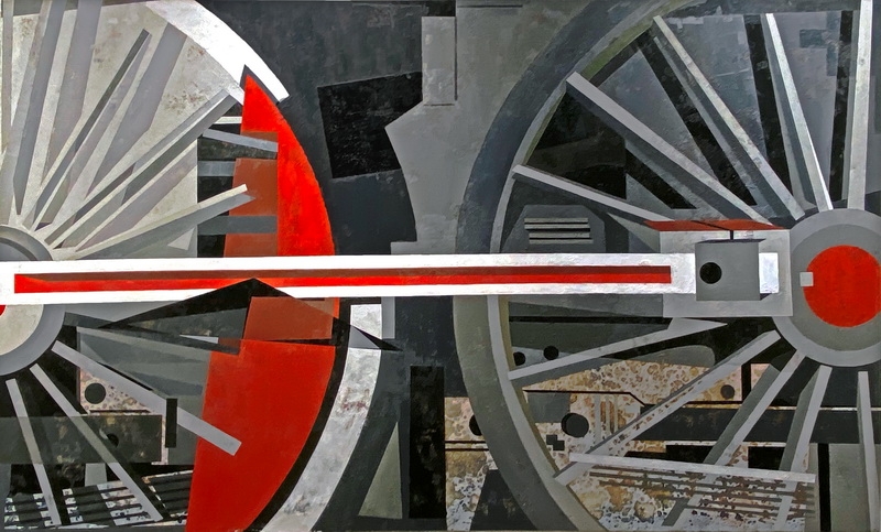 石羡 《对称》 200×120cm 综合材料绘画.jpg