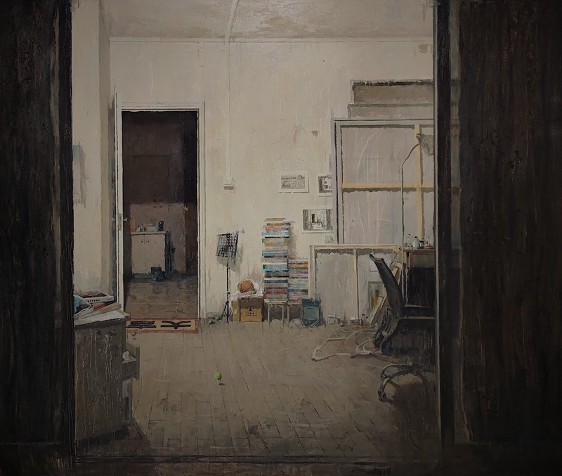 赵佰仁 《二十三点的画室》 160×190cm 油画.jpg