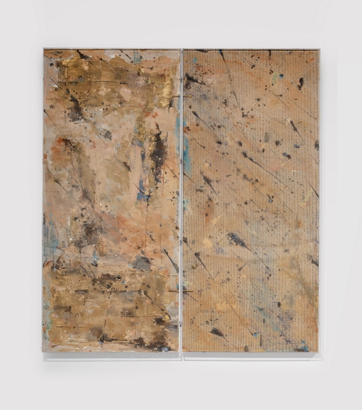 16魏惠东 《汉迹寻西•海昏侯与变形记》 180cm×200cm 玉石、金丝线、麻绳、敦煌土、皮纸 2022.jpg