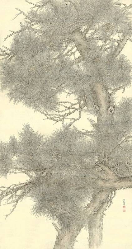 夏欣雨 《疏影寒芒》 13703842743 尺寸：高132，宽66.材质；纸本宣纸.jpg